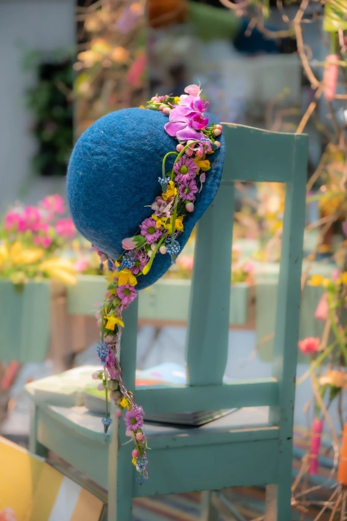 Kukkasidontaa Vääksyn Viherkukan kukkakaupassa