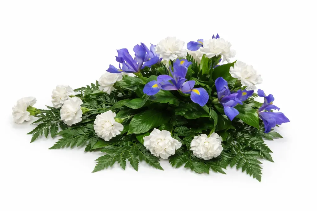 Hautavihko Muisto – sini-valkoinen (Ei)