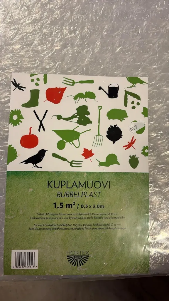 Kuplamuovi 1,5 m² (0,5 × 3 m)