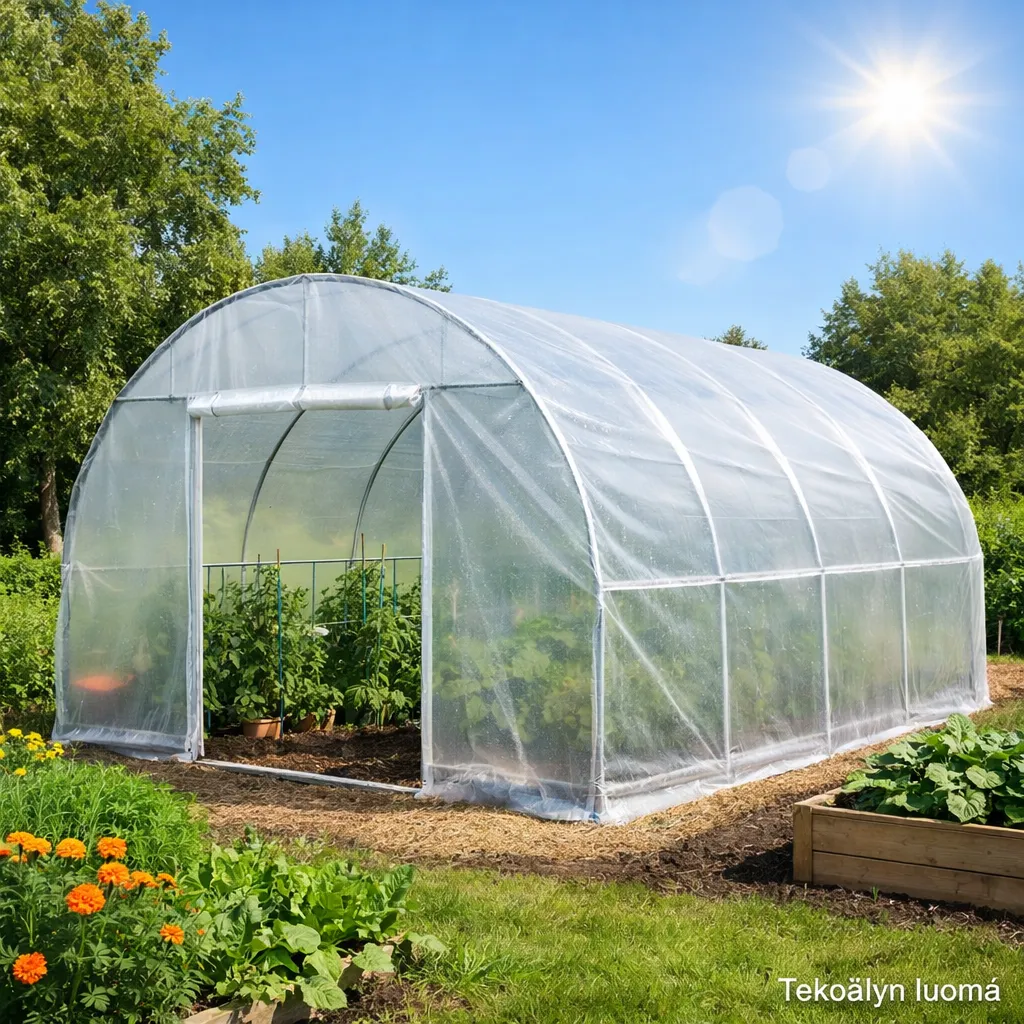 Kasvihuonekalvo Tarha 5,4 × 6,2 m UV-suojattu