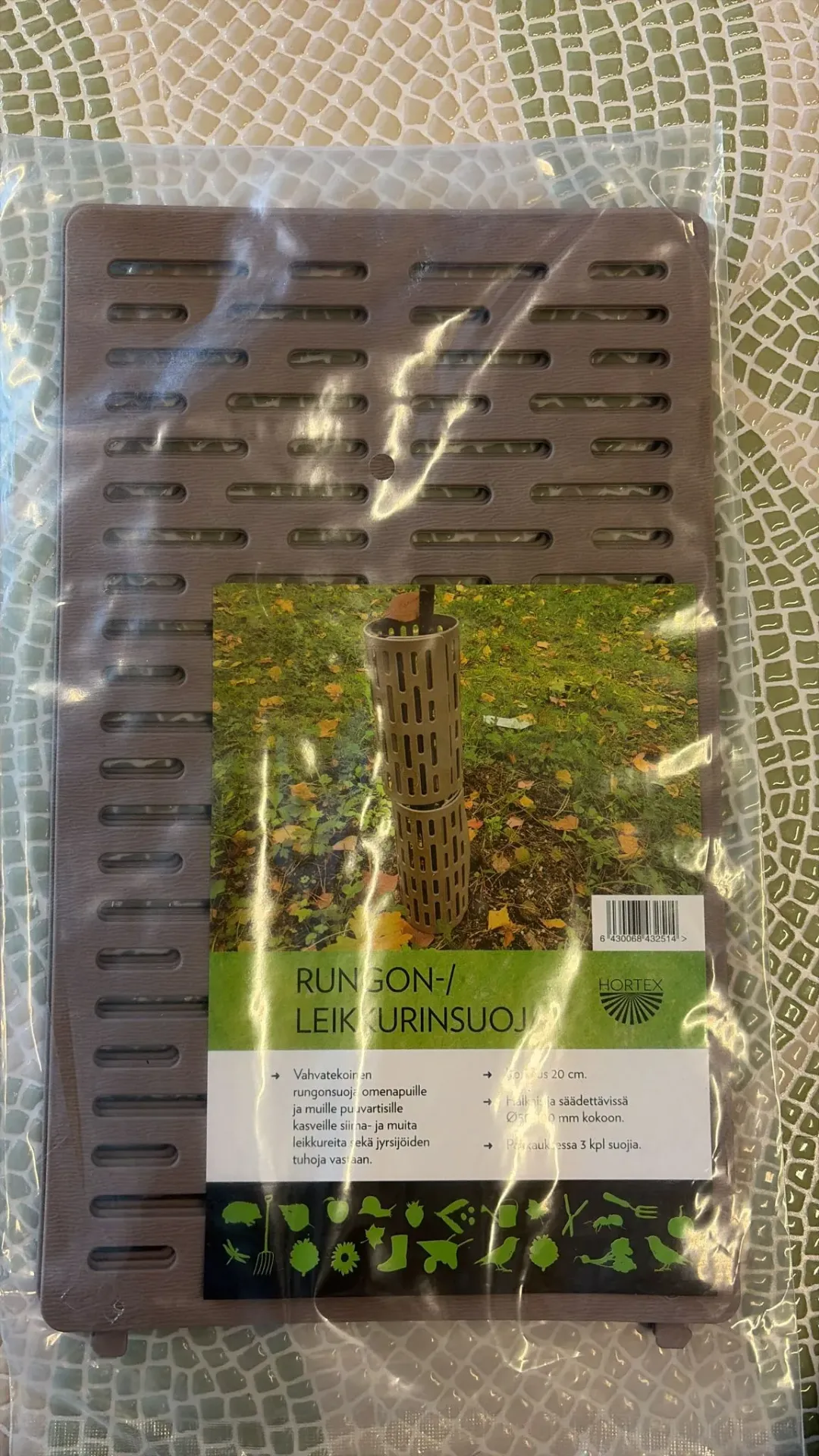 Leikkurisuoja rungolle 20 cm 3 kpl/pkt