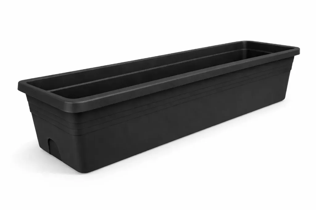 Parvekelaatikko 80 cm musta