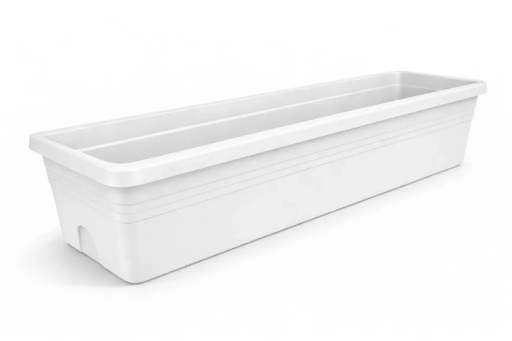 Parvekelaatikko 80 cm valkoinen