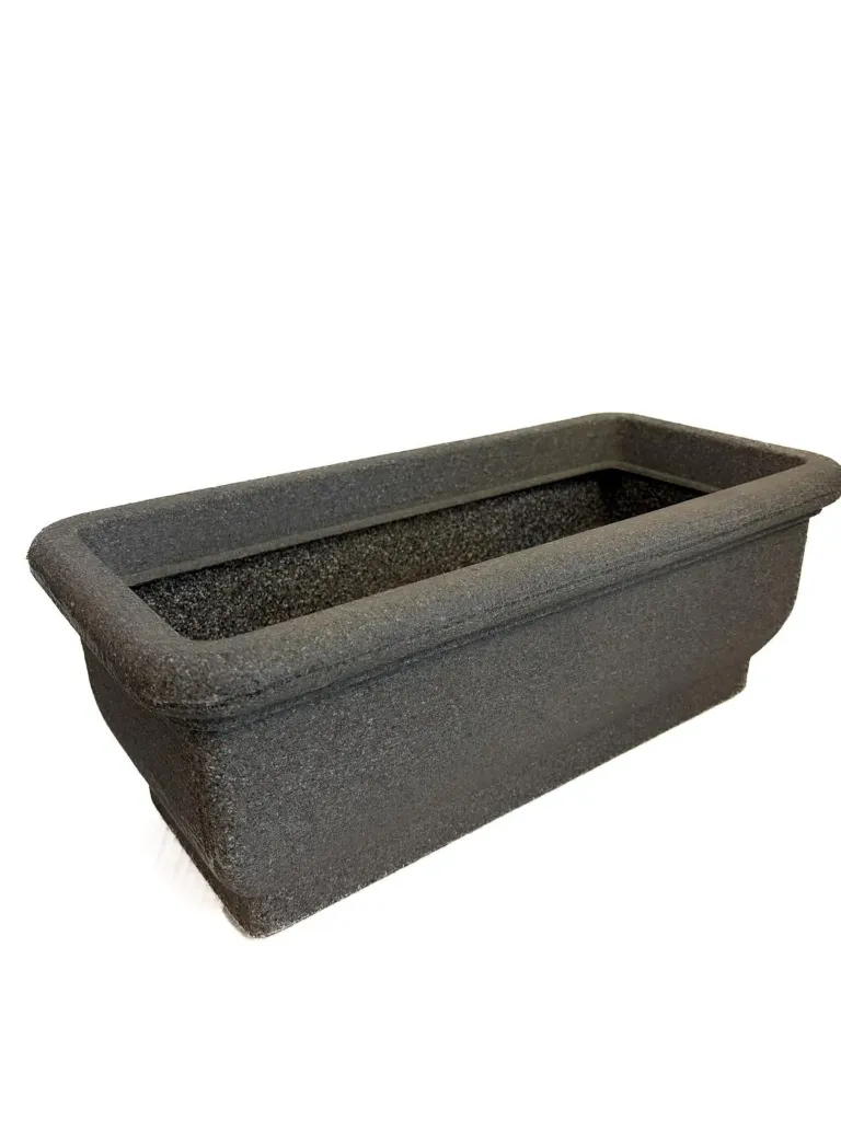 Parvekelaatikko 48,5 cm kiviefekti harmaa