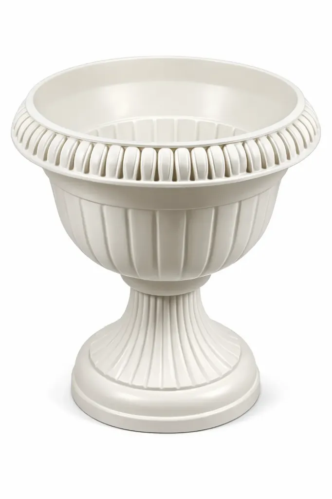 Koristeruukku Klassikko Ø47 cm valkoinen