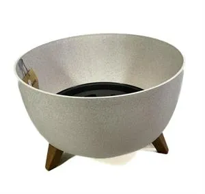 Kukkaruukku Nordic jalalla Ø40 cm luonnonvaalea