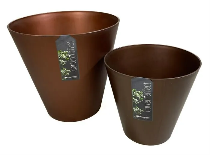 Kukkaruukku Corten Effect pronssi Myyntikoko 28×30 cm