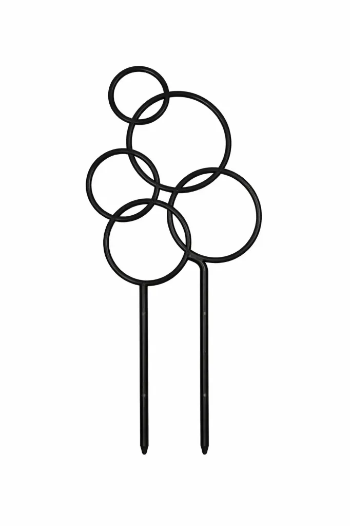 Ruukkusäleikkö Circles 16 × 39 cm musta