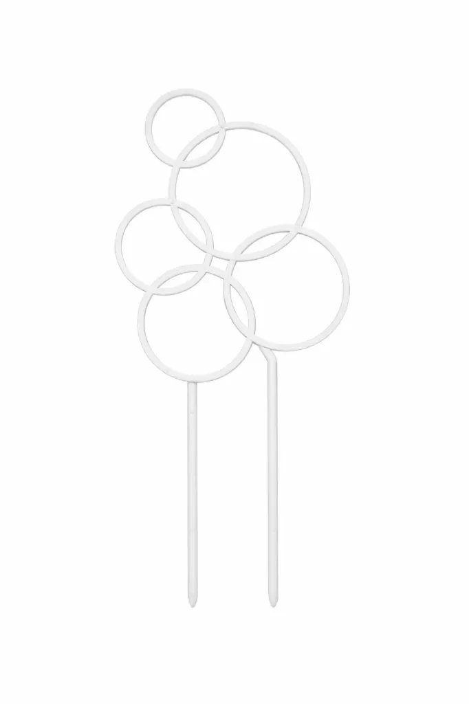 Ruukkusäleikkö Circles 16 × 39 cm valkoinen