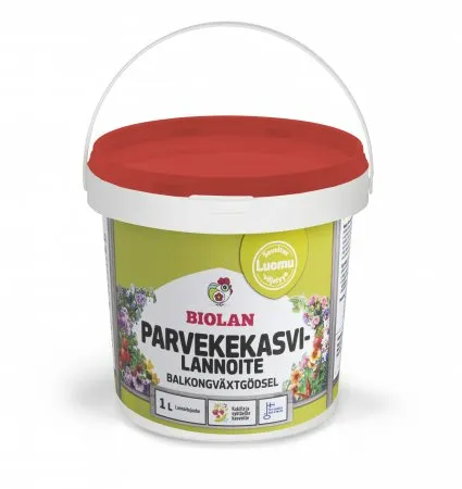 Biolan Parvekekasvilannoite 1 L