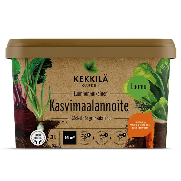 Kekkilä Kasvimaalannoite 3L luonnonmukainen