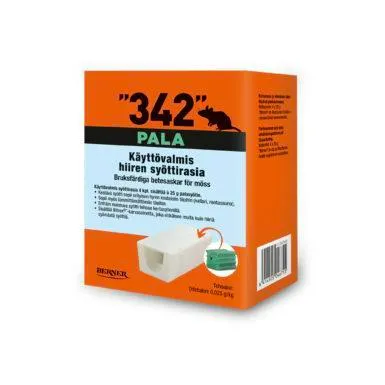 Hiirenmyrkky 342 syöttirasia 4 x 25 g palasyötti