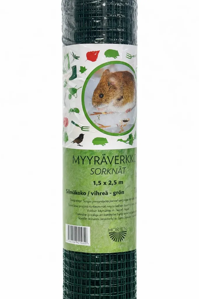 Myyräverkko vihreä 1,5 x 2,5 m