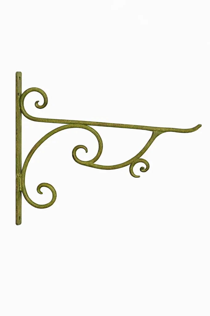 Amppelikoukku Esschert Design Aged Metal Green 34,5 cm