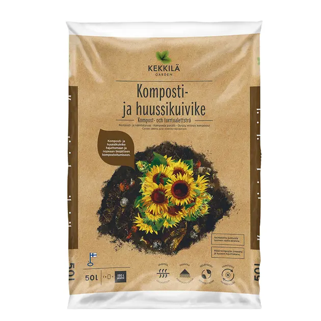 Kekkilä Komposti- ja huussikuivike 50 l