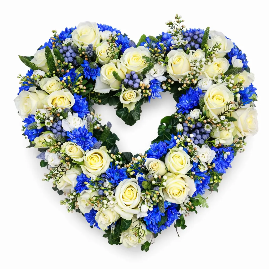 Kukkaseppele Muisto – sini-valkoinen runsas (Ei)