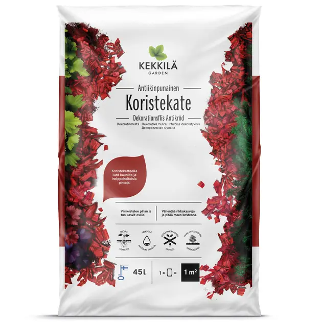 Koristekate antiikinpunainen Kekkilä 45 l