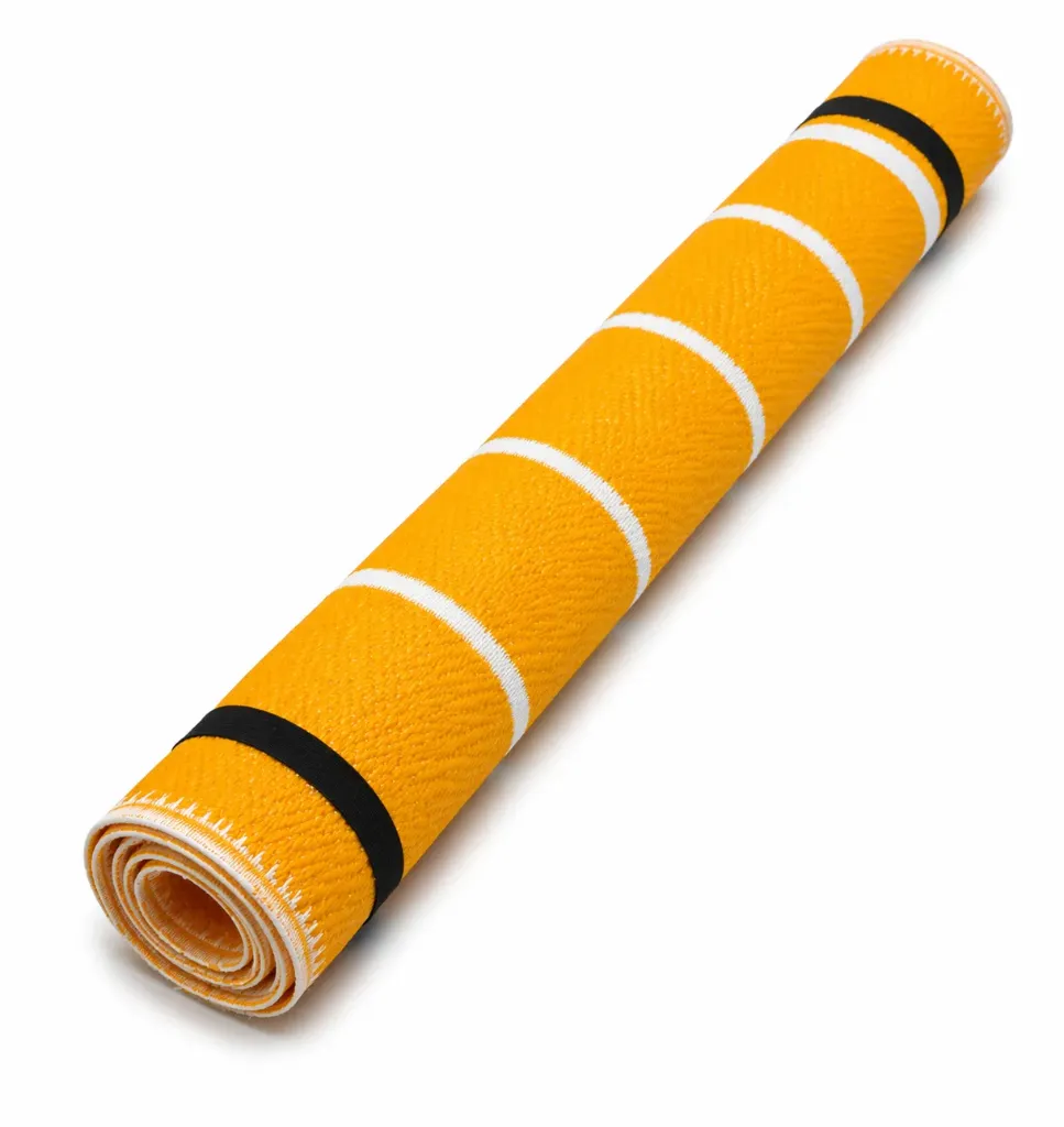 Säänkestävä matto Raita Keltainen 120x180 cm