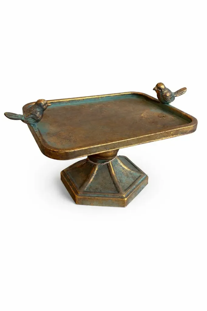 Linnun juottoallas, metallia 22 cm