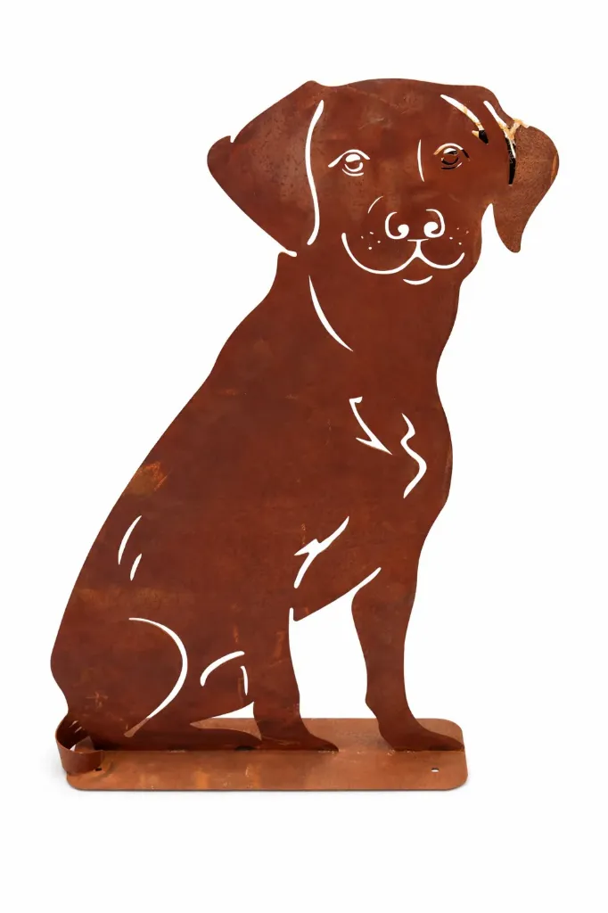 Esschert Design Koiranvahti ruosteenvärinen (40 x 10 x 56 cm)