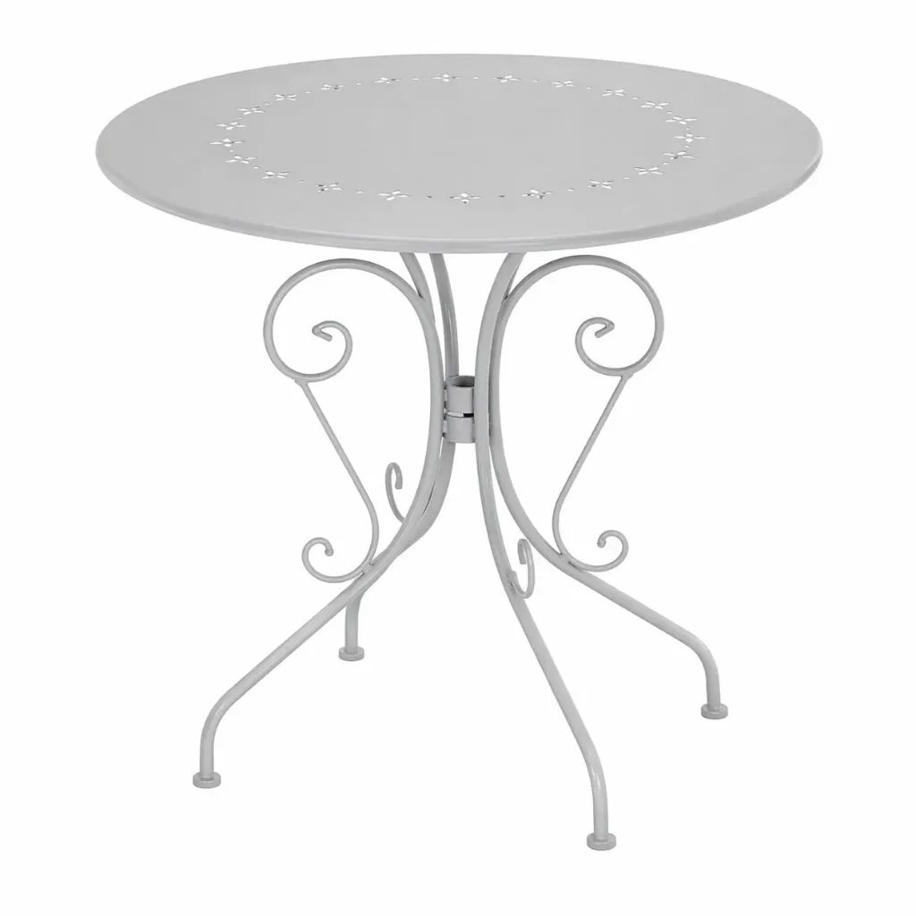 Metallipöytä koristeellinen harmaa