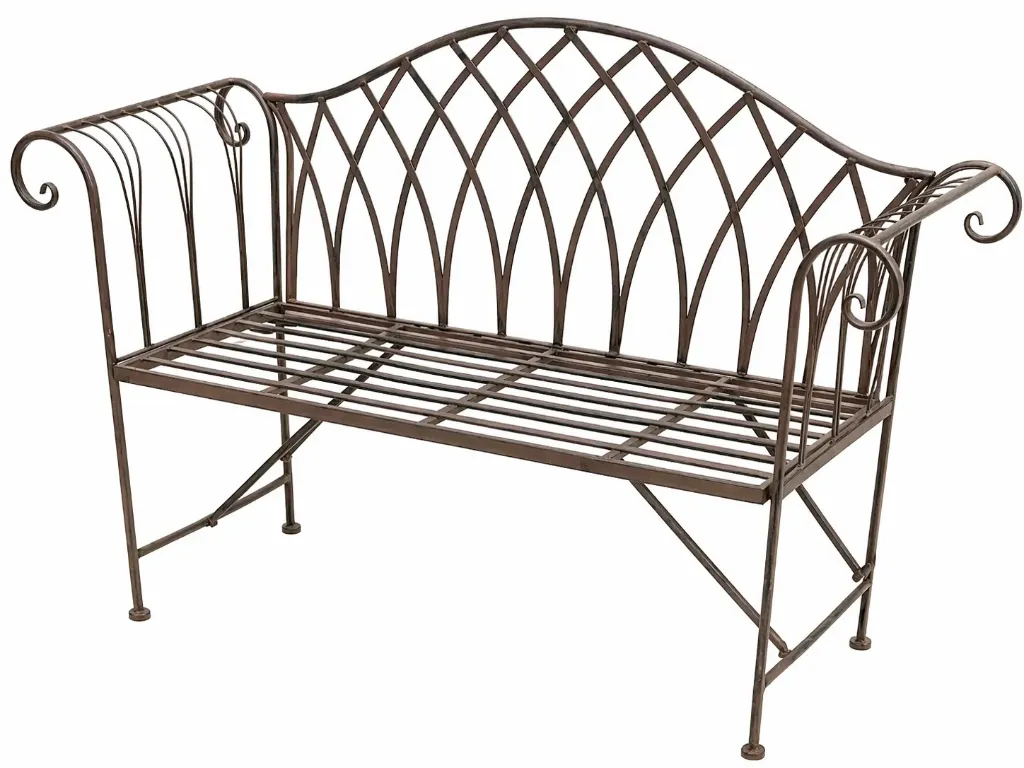 Metallinen puutarhasohva 127 cm (Näytekappale.)