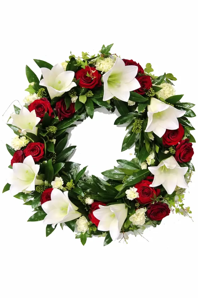 Kukkaseppele Muisto – valkoinen ja punainen (Ei)