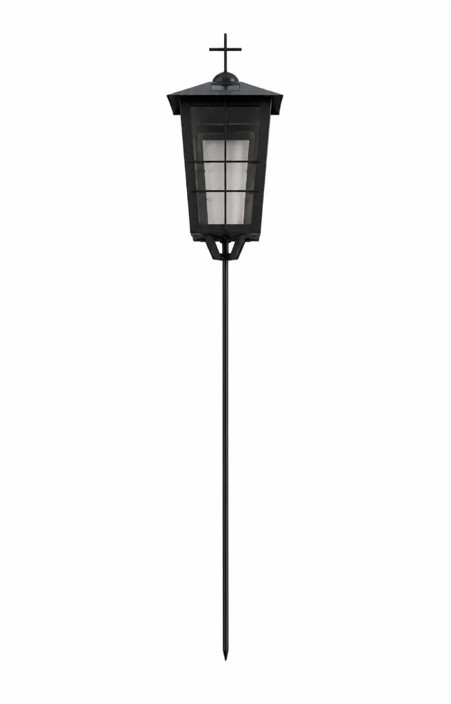 Hautalyhty musta ristillä 87 cm