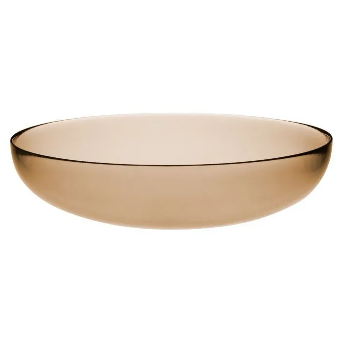 Kierrätyslasikulho meripihka 32 cm – Maku Kitchen Life