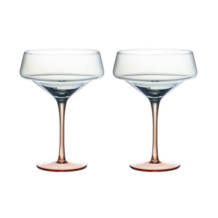 Cocktaillasit 45 cl, 2 kpl sininen/beige – Maku Kitchen Life