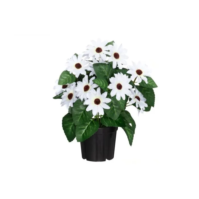 Tähtisilmä tekokasvi ruukussa Valkoinen 27 cm, UV-suojattu | 4 Living Collection