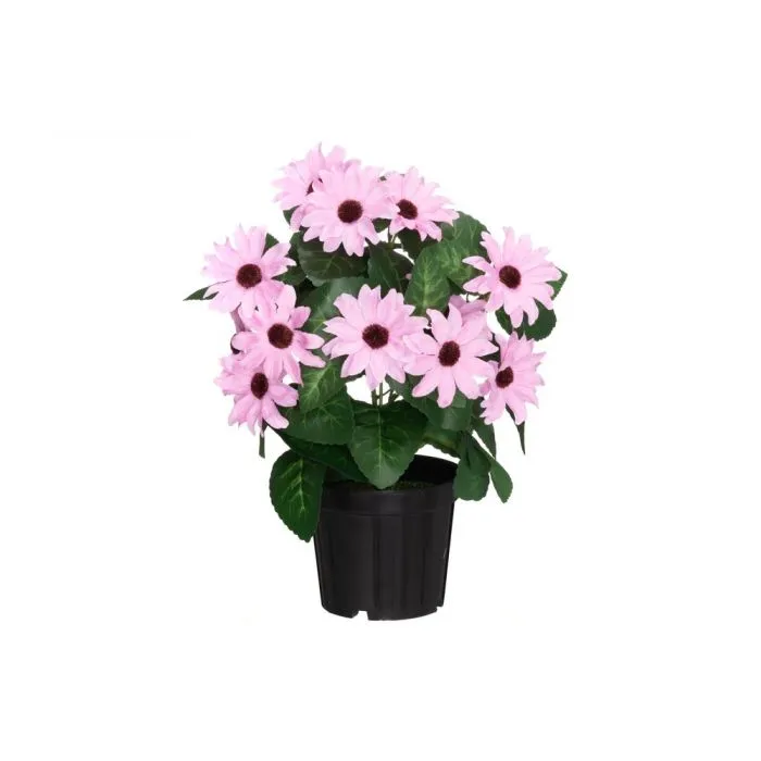 Tähtisilmä tekokasvi ruukussa Vaaleanpunainen 27 cm, UV-suojattu | 4 Living Collection