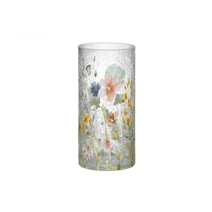 Meadow-maljakko 25 cm – Kukkakuvioitu lasimaljakko | 4 Living Collection
