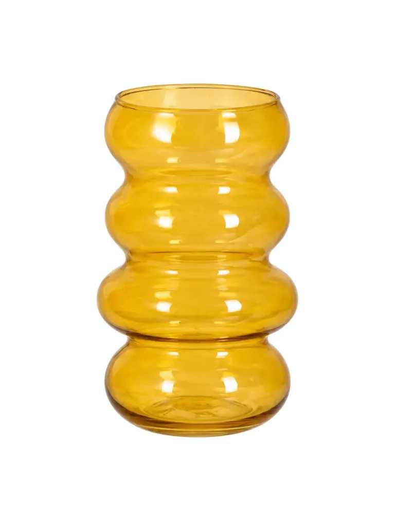 Aalto-lasimaljakko meripihka 18 cm