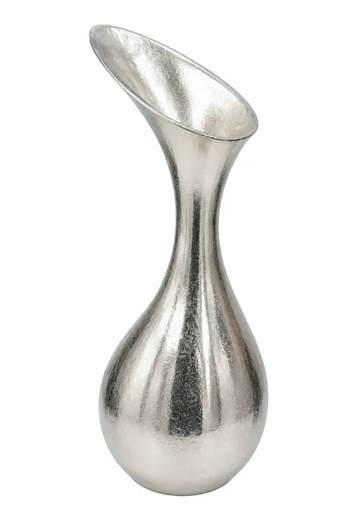 Metallimaljakko hopea 60 cm