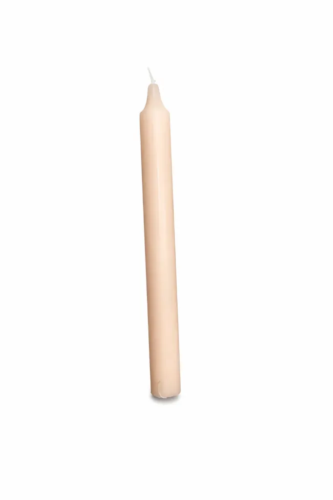Kruunukynttilä persikka 20 cm – Puttipaja