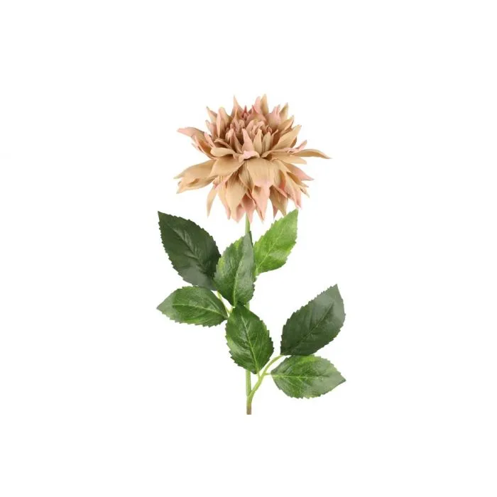 Daalia ruskea / vaaaleanpunainen 58 cm – tekokukka – 4 Living Collection