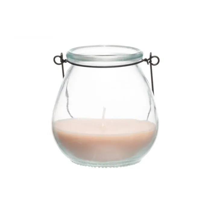 Lasilyhty beige metallisangalla – Polar kynttilät