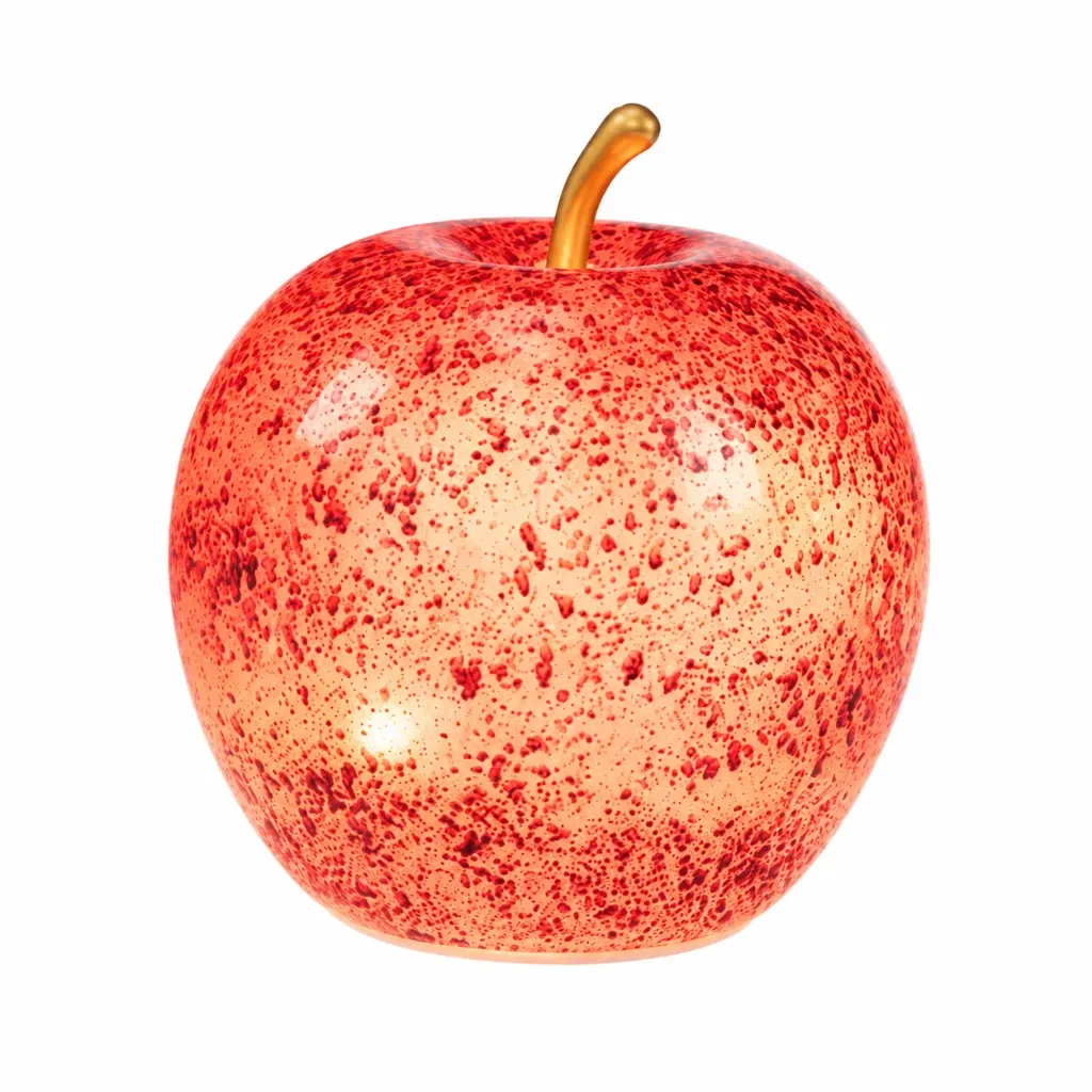 Lasiomena punainen LED-valoilla