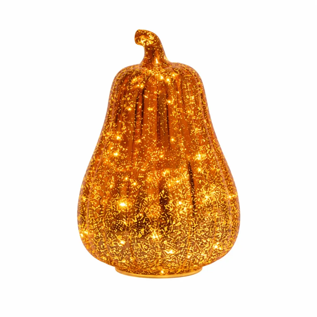 Valokoriste Kurpitsa oranssi 20,5 cm Micro LED – Finnlumor