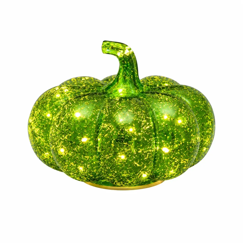 Kurpitsa Micro LED 18,5 cm vihreä – Finnlumor