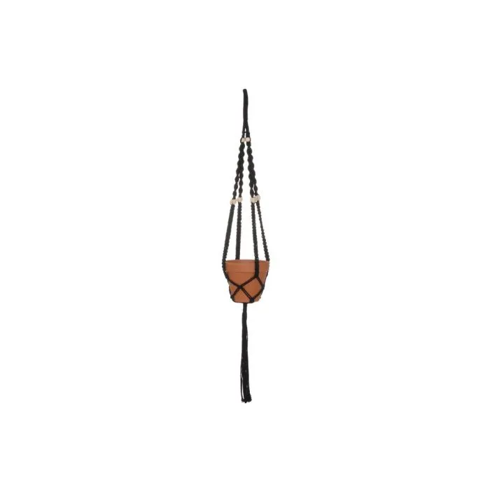 Naruamppeli puuhelmillä 108 cm musta