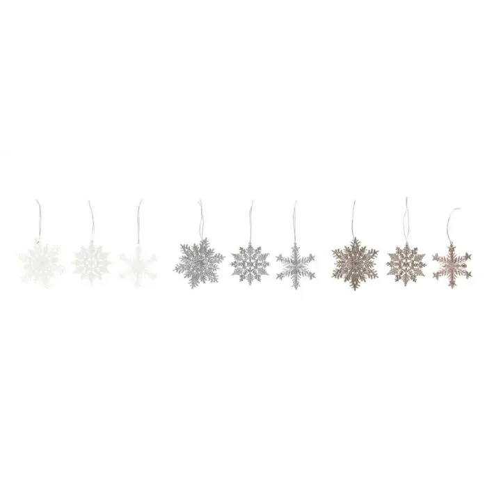 Glitterlumihiutale oksakoriste 10 cm – Winteria