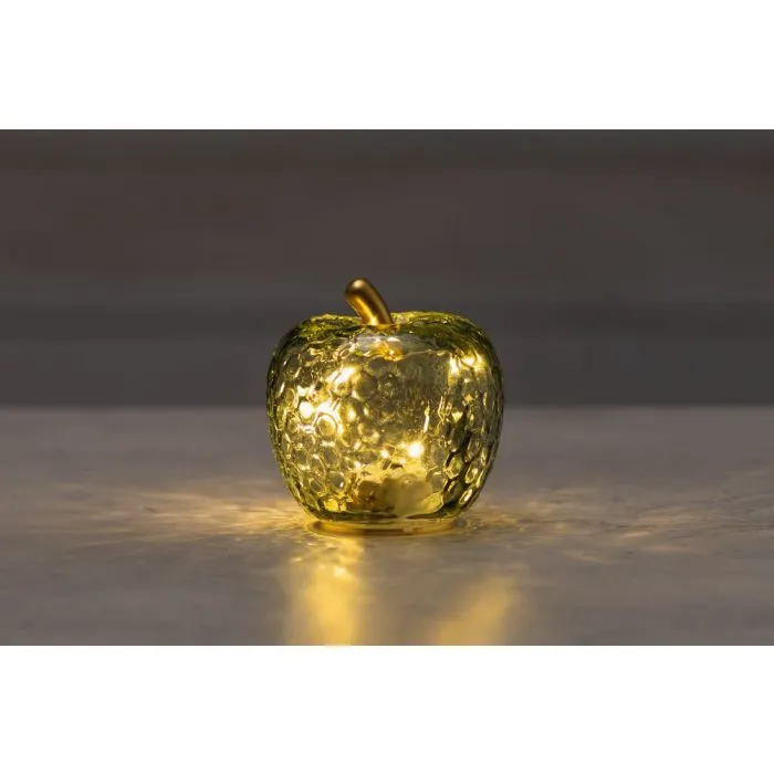 Lasiomena Vihreä LED-valoilla 8 cm – Finnlumor