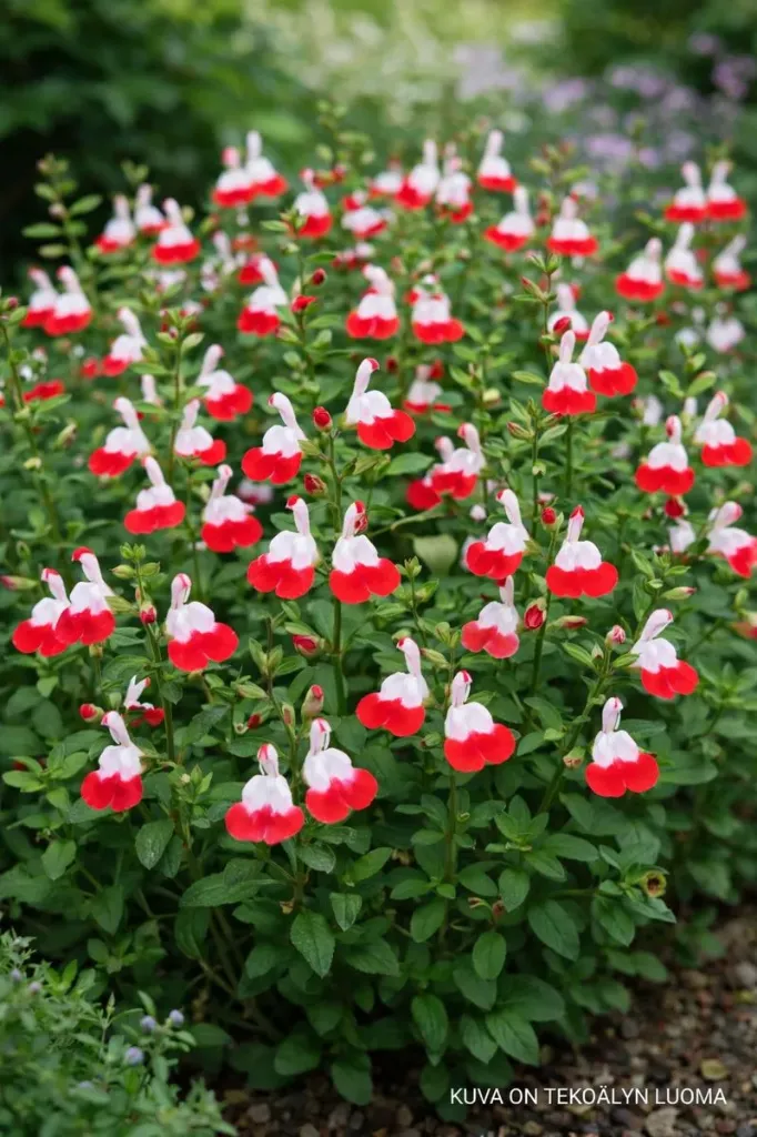 Pienilehtisalvia – Salvia microphylla ‘Hot Lips’ Vips