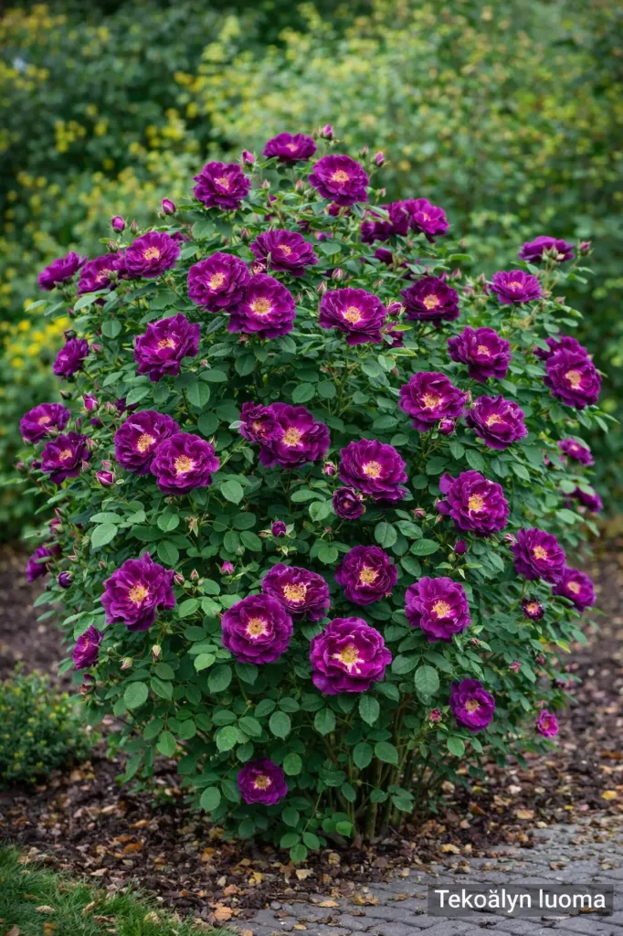 Ranskanruusu – Rosa gallica 'Merveille'