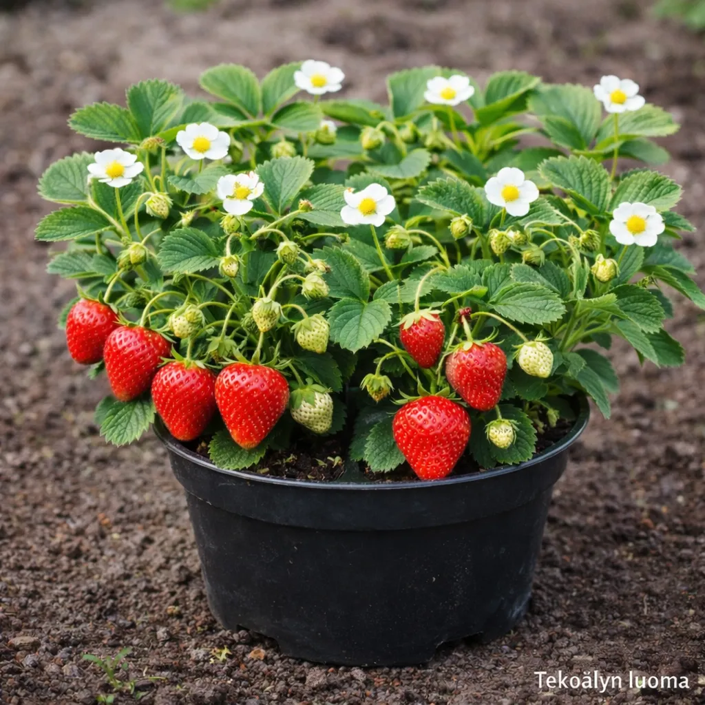 Puutarhamansikka ‘Marketta’ Myyntikoko 13 cm – Fragaria × ananassa 'Marketta'