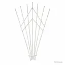 Köynnöskehikko viuhka valkoinen