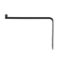 Amppeli- ja lyhtykoukku Torino musta