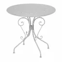 Metallipöytä koristeellinen harmaa